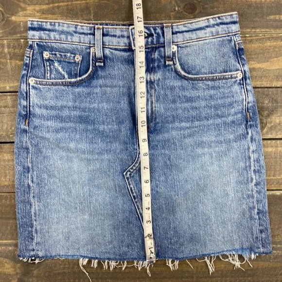 rag & bone NEW YORK Women's Blue Jean Denim Skirt Size 26 - Picture 9 of 9